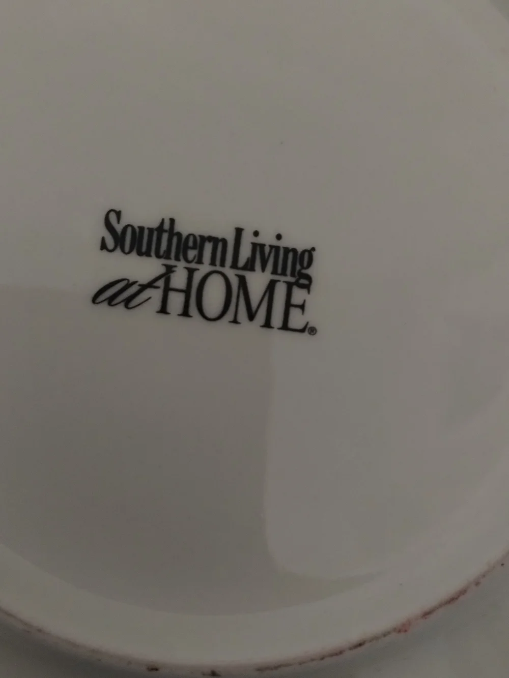 2 Southern Living Terrace Salad/Dessert Plates Brown Floral Print /Green Trim